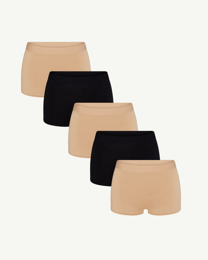 BlissWear High-Rise Boyshort 5-Pack