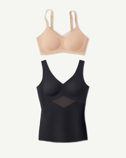 CrossOver Bra + LiftWear Tank Bundle