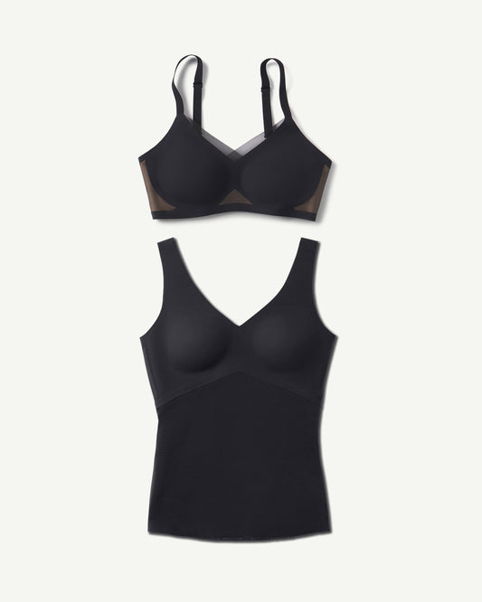 CrossOver Bra + LiftWear Tank Bundle