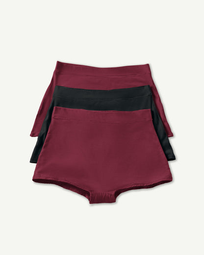 BlissWear High Rise Boyshort 3-Pack