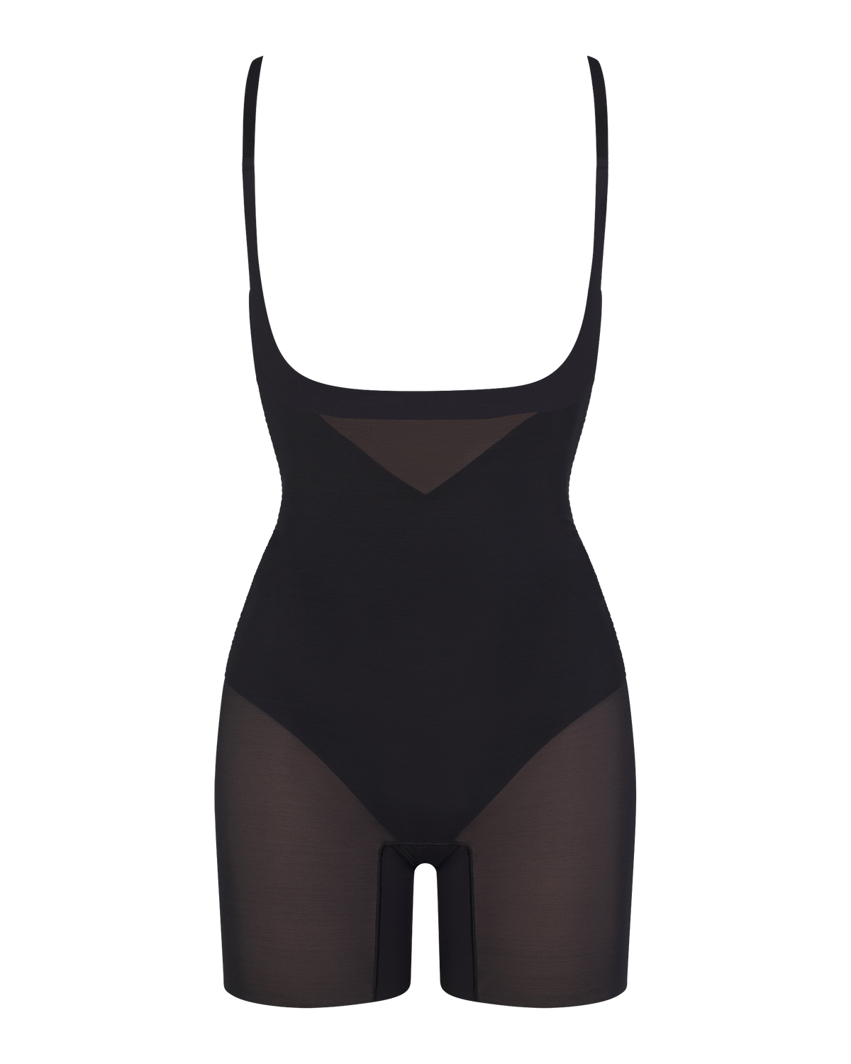 Open-Bust Mid-Thigh Bodysuit