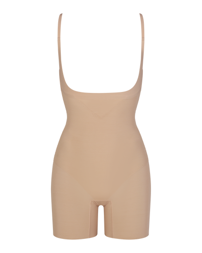 Open-Bust Mid-Thigh Bodysuit
