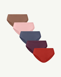 Toffee / Pink Cloud / North Sea / Aubergine / Poppy